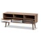Baxton Studio Leane ModernNatural Brown Finished and Multi-Colored Wood 3-Drawer TV Stand 196-12081-ZORO - alternate 8
